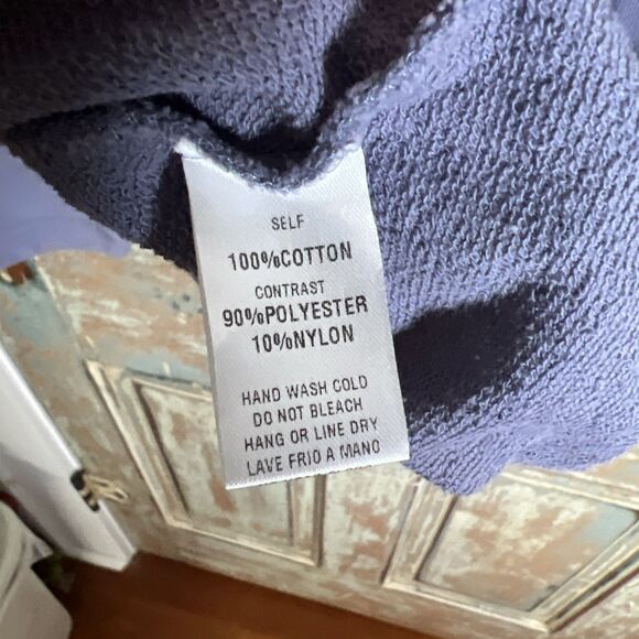 Easel Women’s L Blue Long Sleeve Pullover V Shaped Multicolor Material Details - Picture 8 of 9